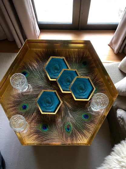 Sous-verres Artistiques  ( lots de 4 )