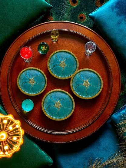 Sous-verres Artistiques  ( lots de 4 )